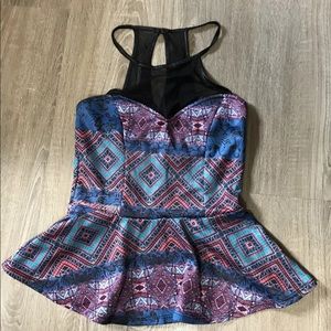 CHARLOTTE RUSSE Womens Small Sleeveless Shirt_467